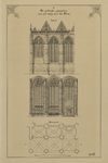 216355 Afbeeldingen van de Domkerk te Utrecht; met weergave van het in 1674 ingestorte gedeelte: plattegrond en ...